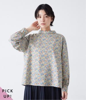 リバティ・ファブリックス 花柄ブラウス｜&yarn（アンドヤーン）の商品詳細