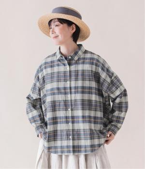 マドラスチェックワイドシルエットシャツ
