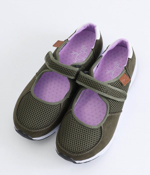 軽量スニーカー(カーキ-L)