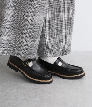 ブラックソール　モカベルト(ブラック-L)