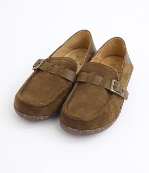 モカベルトクロックシューズ(ブラウン-L)