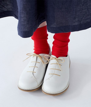 レザー　アシンメトリーシューズ　アワセ(ホワイト-230)