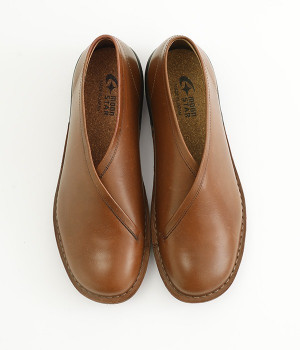 レザー　スリッポン　エリモト(ダークブラウン-230)