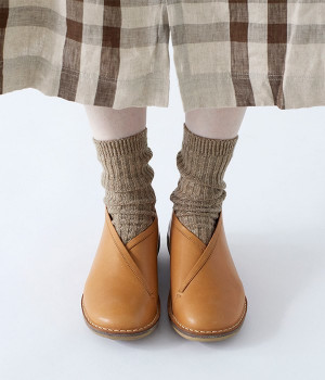 レザー　スリッポン　エリモト(ライトブラウン-230)