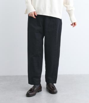 コットンギャバジンタックパンツ(ネイビー-0)