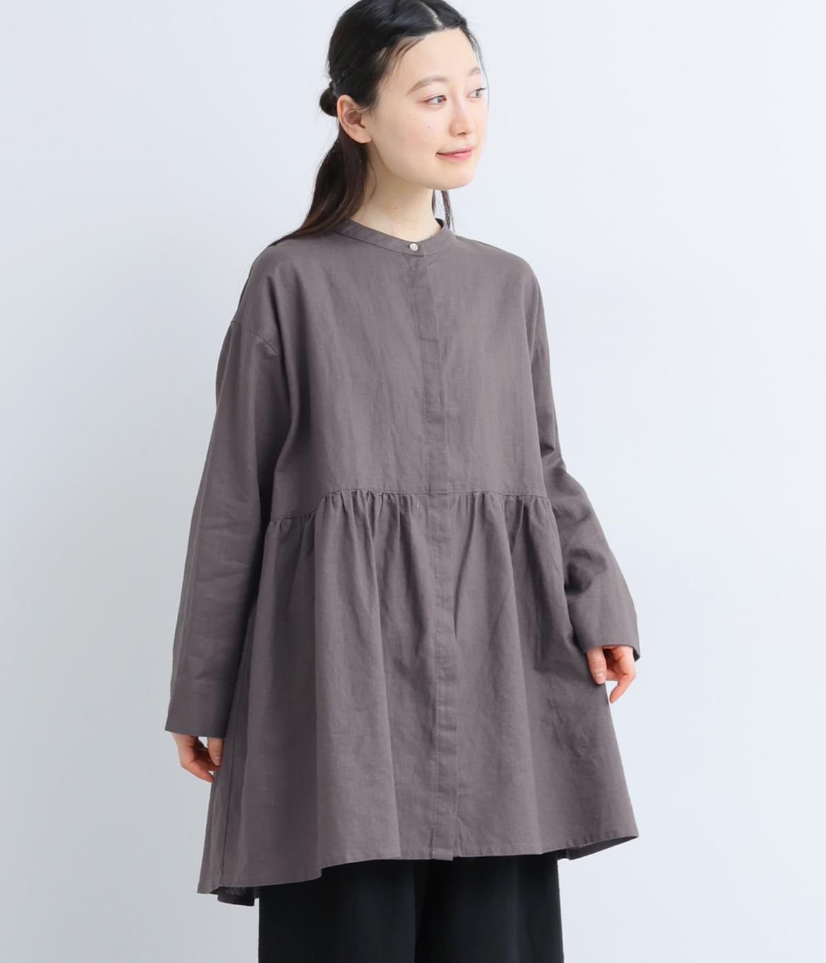 ラミーウエスト切り替えギャザーチュニック