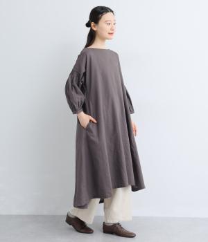 ラミー袖ピンタックワンピース