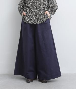 ダンプ超ワイドパンツ（ネイビー・F）