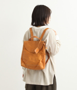 カウレザーリュック(ブラウン-ONESIZE)