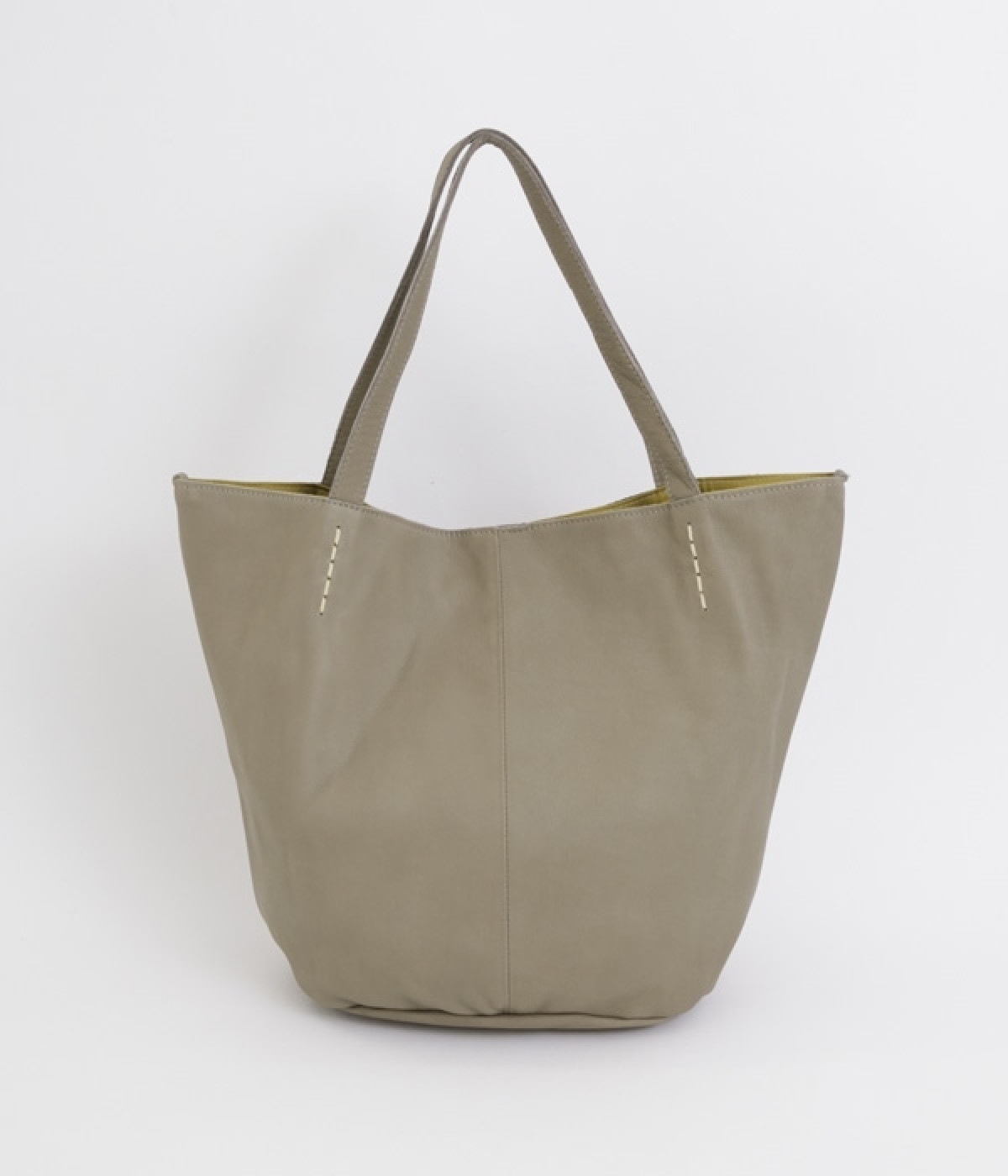 カウレザーショルダーバッグ(グレー-ONESIZE)