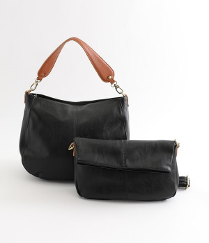 3WAYワンショルダーバッグ　バッグインバッグ付き(ブラック-ONESIZE)