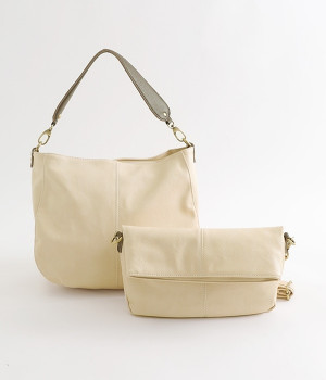 3WAYワンショルダーバッグ　バッグインバッグ付き(アイボリー-ONESIZE)