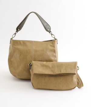 3WAYワンショルダーバッグ　バッグインバッグ付き(ライトグリーン-ONESIZE)