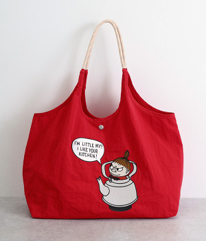 ムーミン　ナイロントートバッグ(レッド-ONESIZE)