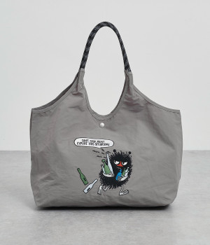 ムーミン　ナイロントートバッグ(Nグレー-ONESIZE)