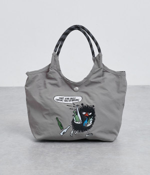ムーミン　ナイロン2wayトートバッグ(Nグレー-ONESIZE)