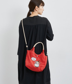 ムーミン　ナイロン2wayトートバッグ(レッド-ONESIZE)