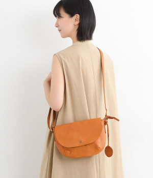 Garnet カウレザーショルダーバッグ(ブラウン-ONESIZE)