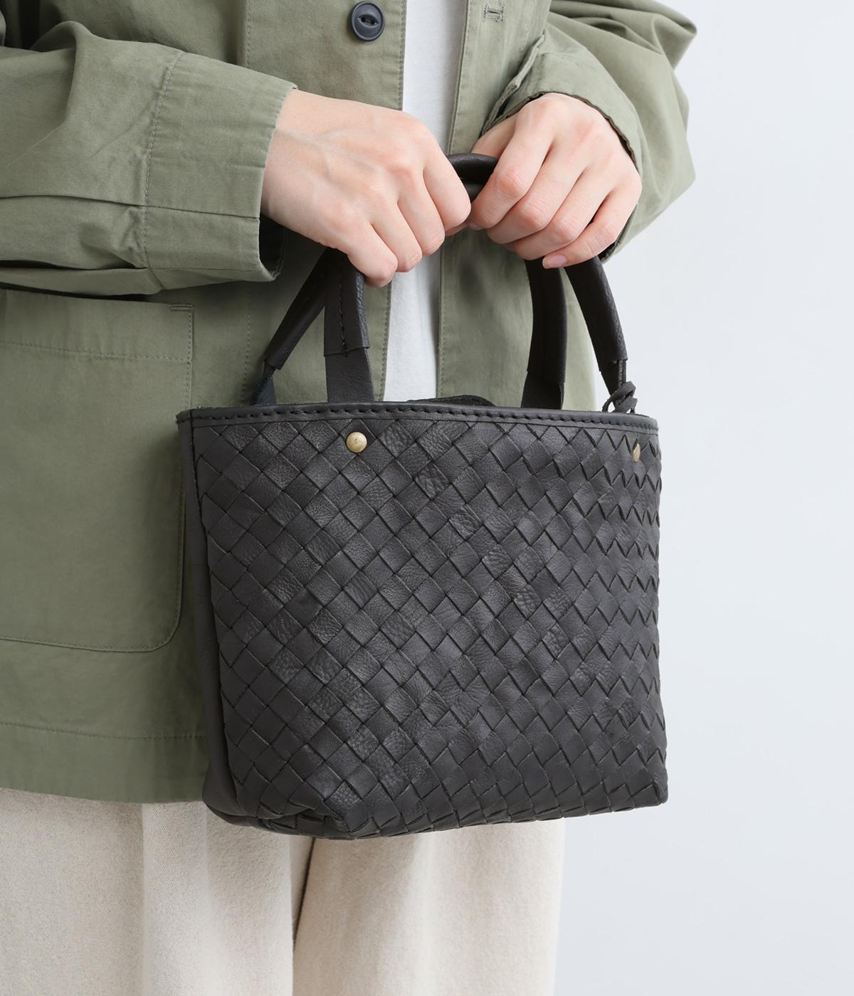 ファインメッシュハンドバッグ(ブラック-F)