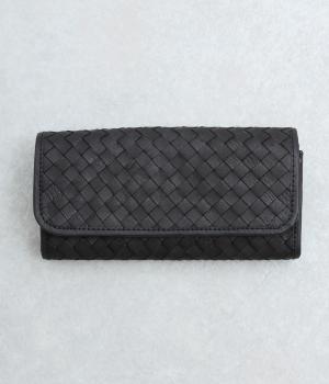 ファインメッシュフラップ長財布(ブラック-F)