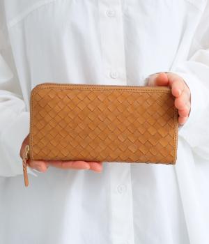 ファインメッシュラウンド長財布