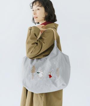 ムーミントート  大　クリスマス限定(アイスグレー-F)