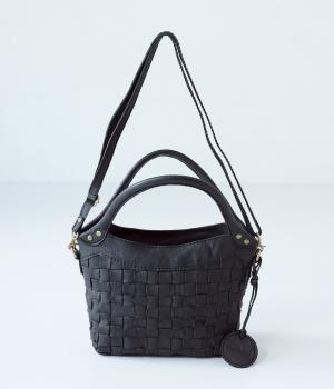 レザーメッシュ2wayトート