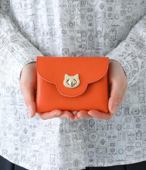 ネコ金具スマート財布小