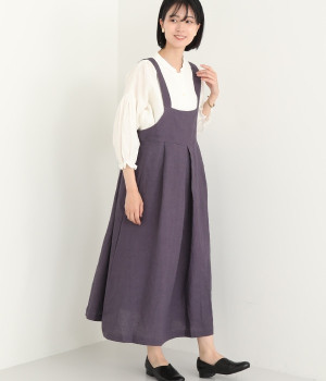 リネンジャンパードレス