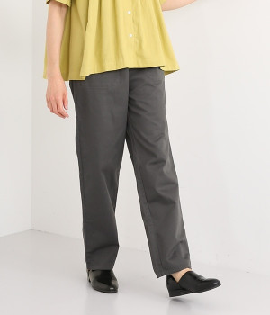 ツイルストレートパンツ(サビグレー-ONESIZE)