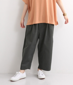 ツイルサルエル風パンツ(サビグレー-ONESIZE)