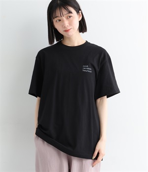nous rendent heureux Tシャツ(ブラック-M)