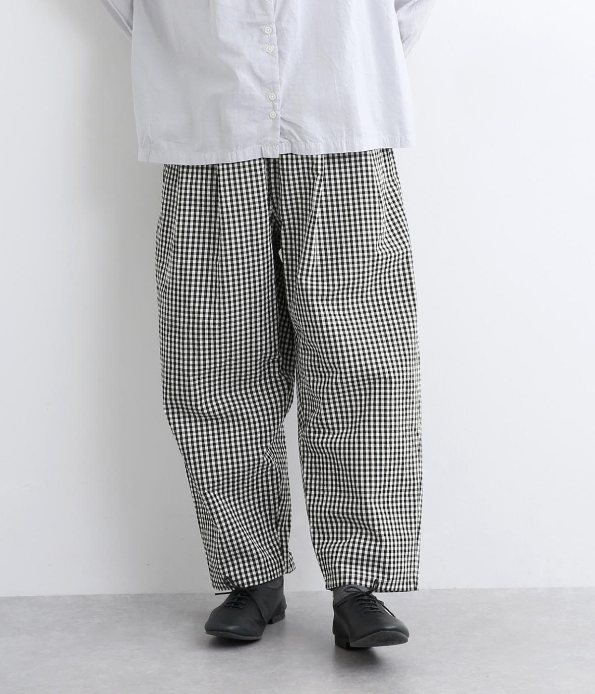 ギンガムテーパードパンツ(ギンガム-F)