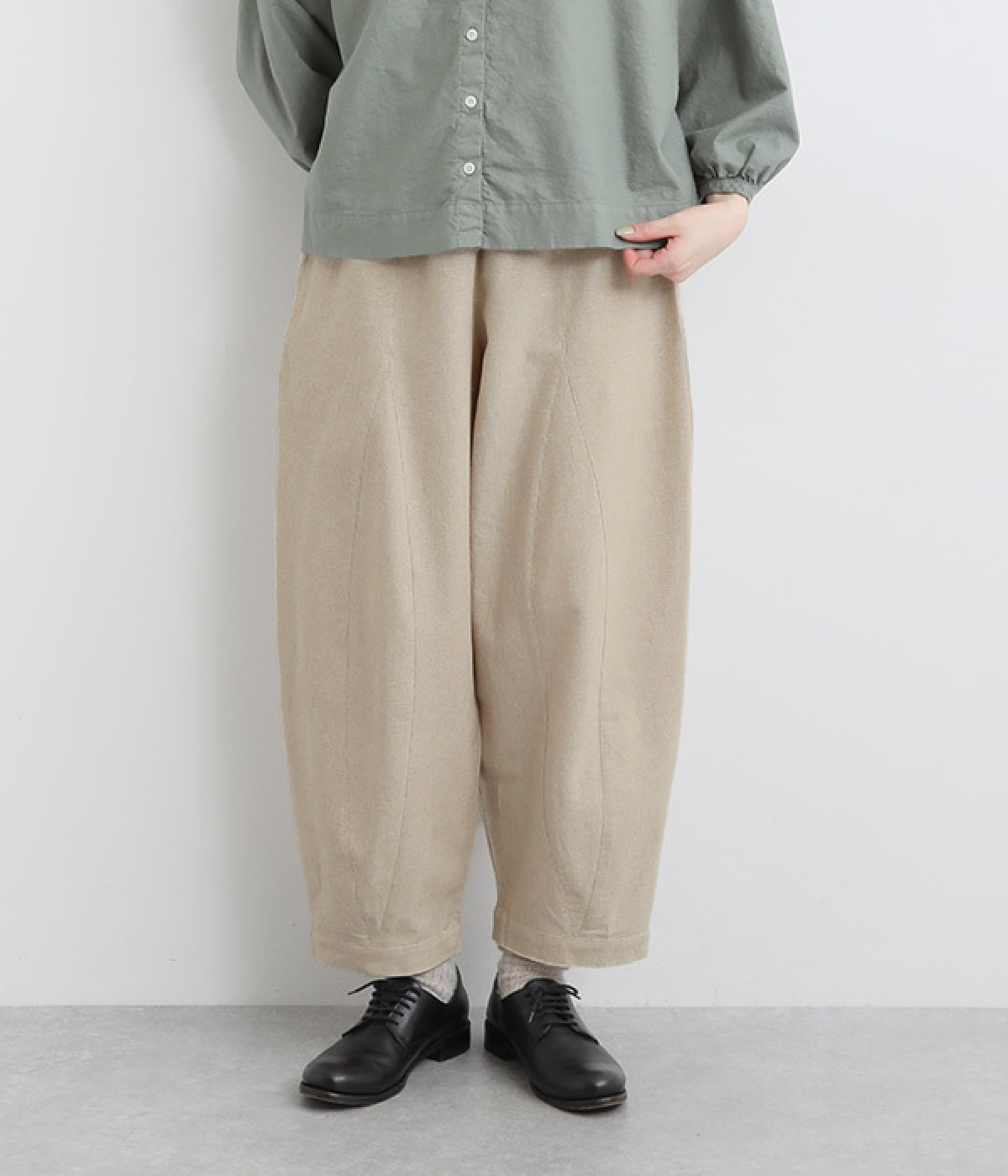 コットンチキュウパンツ(ライトベージュ-ONESIZE)