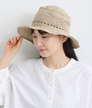 アロースカシアミワイヤーハット(ナチュラル-ONESIZE)