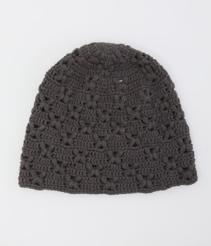 コットンフラワーキャップ(グレー-ONESIZE)