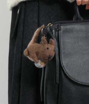 ウールアソートお届けリスさんキーホルダー(アソート-ONESIZE)