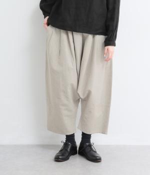 ワイドサルエルパンツ(ホワイトグレイ-F)