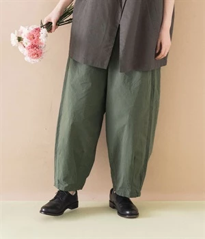 ダンプワッシャープルオンサーカスパンツ(カーキ-0)