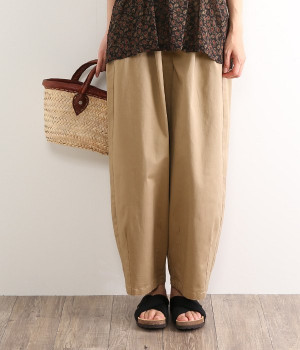 カラーサーカスパンツ(ベージュ-L)