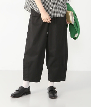 チノクロップドサーカスパンツ(ブラック-L)