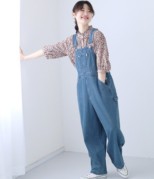 サーカスサロペット(ライトブルー-L)