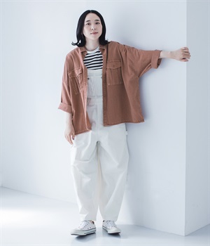 サーカスサロペット(ホワイト-L)