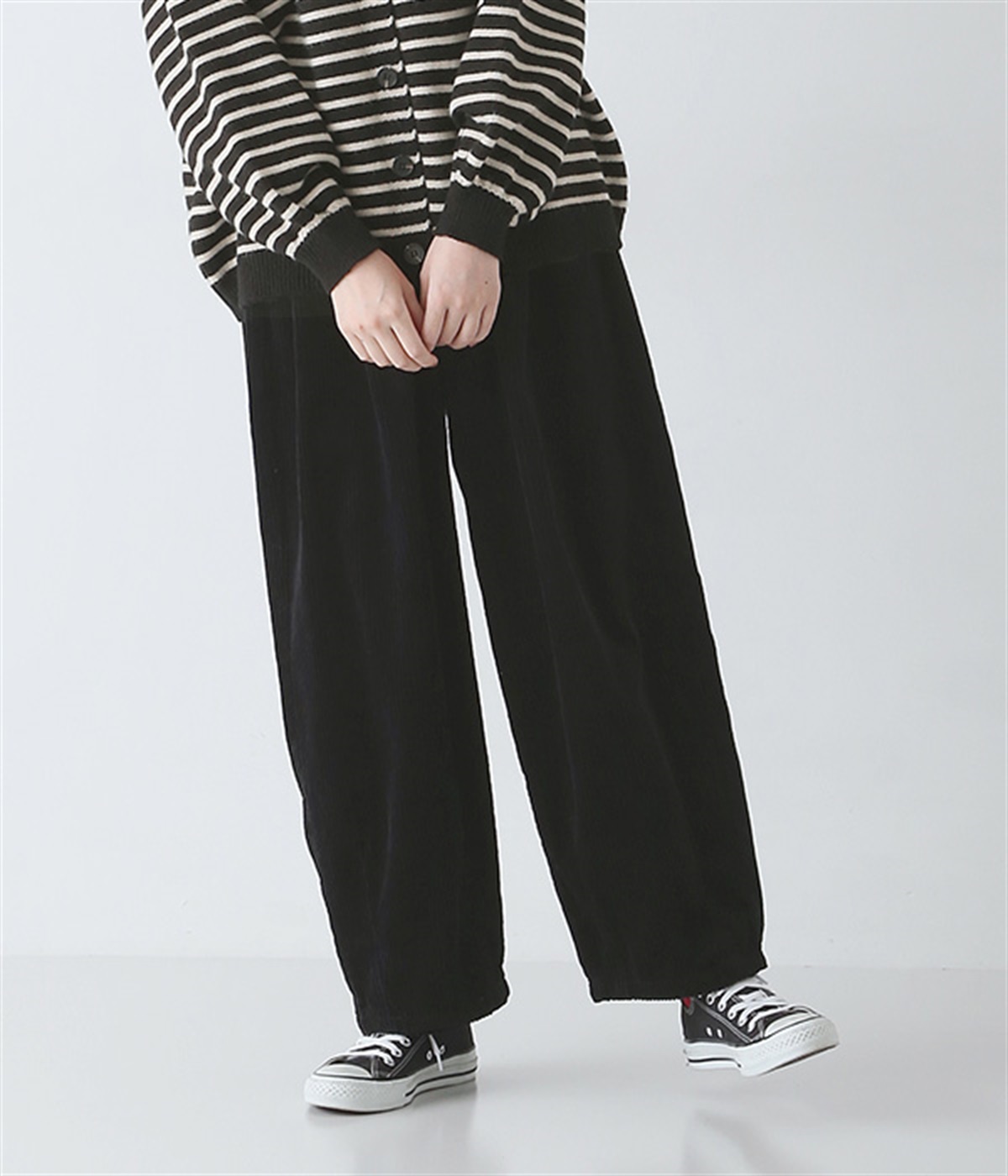 太コールサーカスパンツ(ブラック-S)