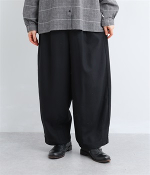 ライトメルトンサーカスパンツ(ブラック-L)