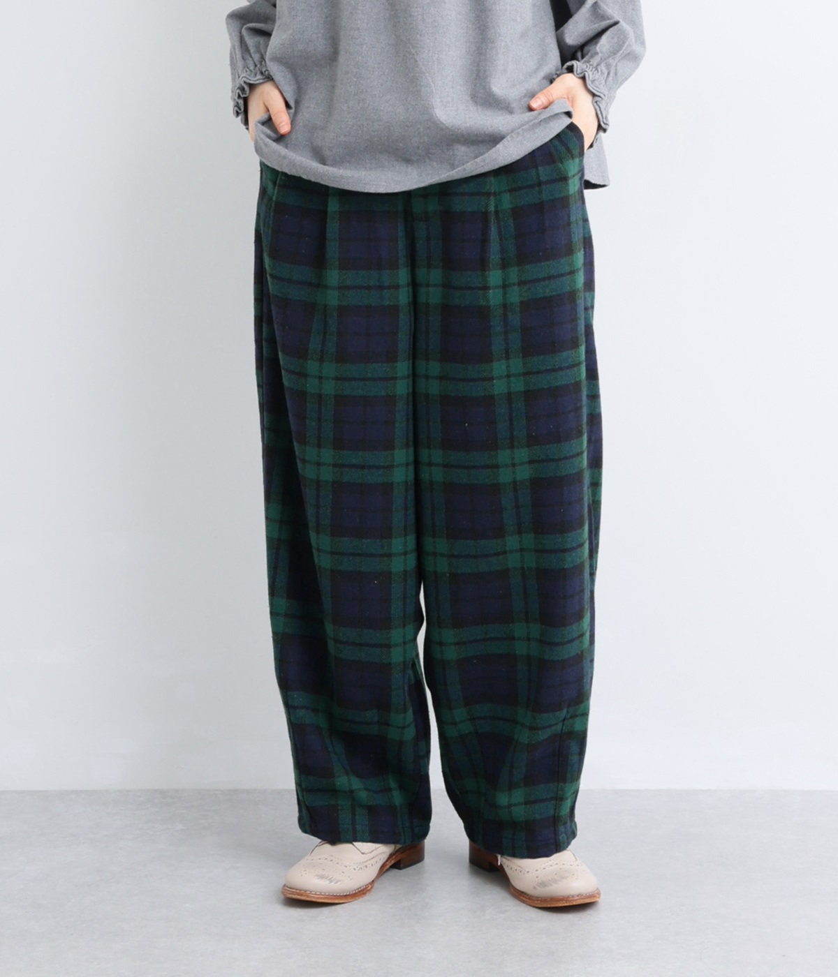 ライトメルトンサーカスパンツ(ブラックウォッチ-S)