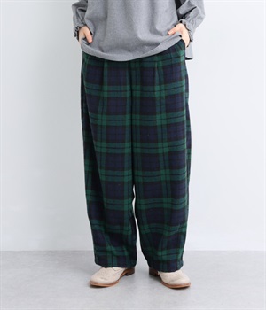 ライトメルトンサーカスパンツ(ブラックウォッチ-S)