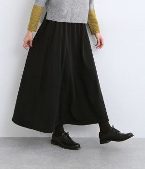 裏シャギーフレアースカート(ブラック-M)