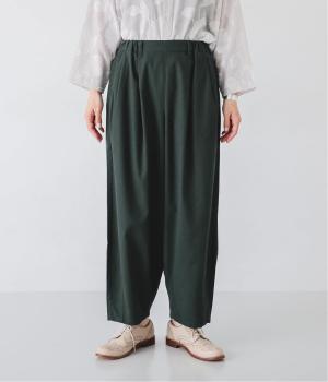 コットンリネンサーカスパンツ(ダークグリーン-S)