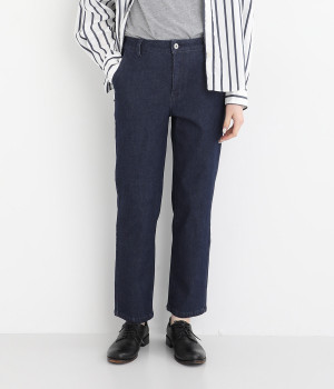 AIRジョグデニムベーシックテーパードパンツ(ワンウォッシュ-L)